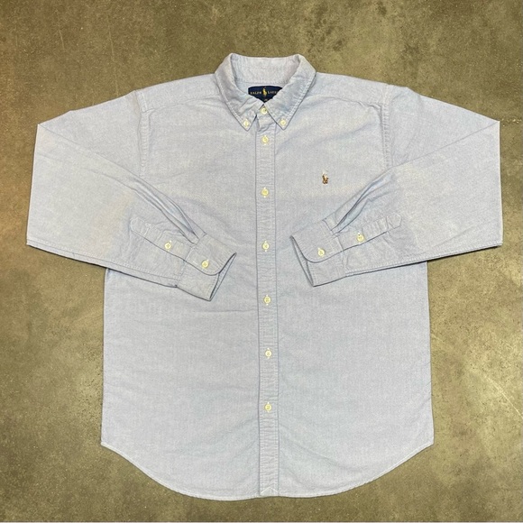 Polo Ralph Lauren Flesh Pony Chambray Button Down Long Sleeve Shirt - Picture 2 of 8